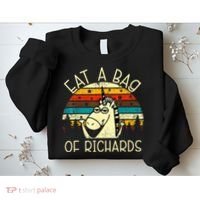 Eat A Bag Of Richards Funny Joke Meme Humor Name Unicorn Sweatshirt thumb 2
