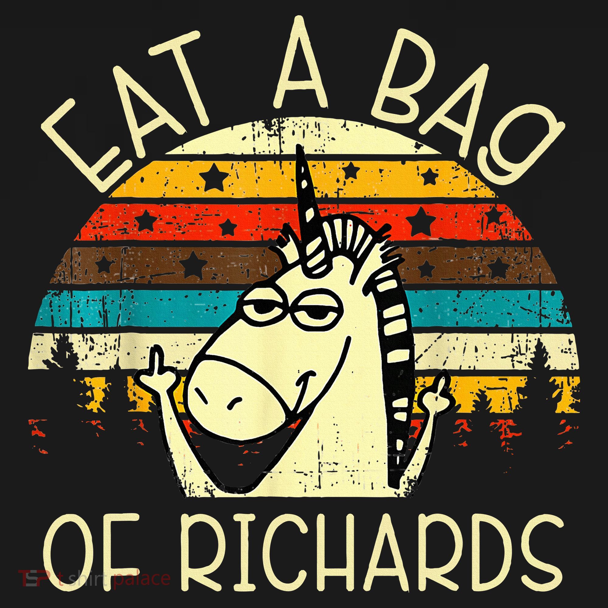 Eat A Bag Of Richards Funny Joke Meme Humor Name Unicorn Ornament