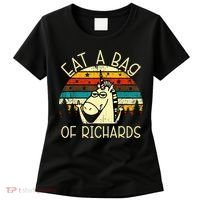 Eat A Bag Of Richards Funny Joke Meme Humor Name Unicorn Women's T-Shirt thumb 0