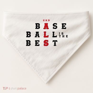 End Als Baseball Is The Best Baseball Lover Baseball Team USA-Made Doggie Bandana