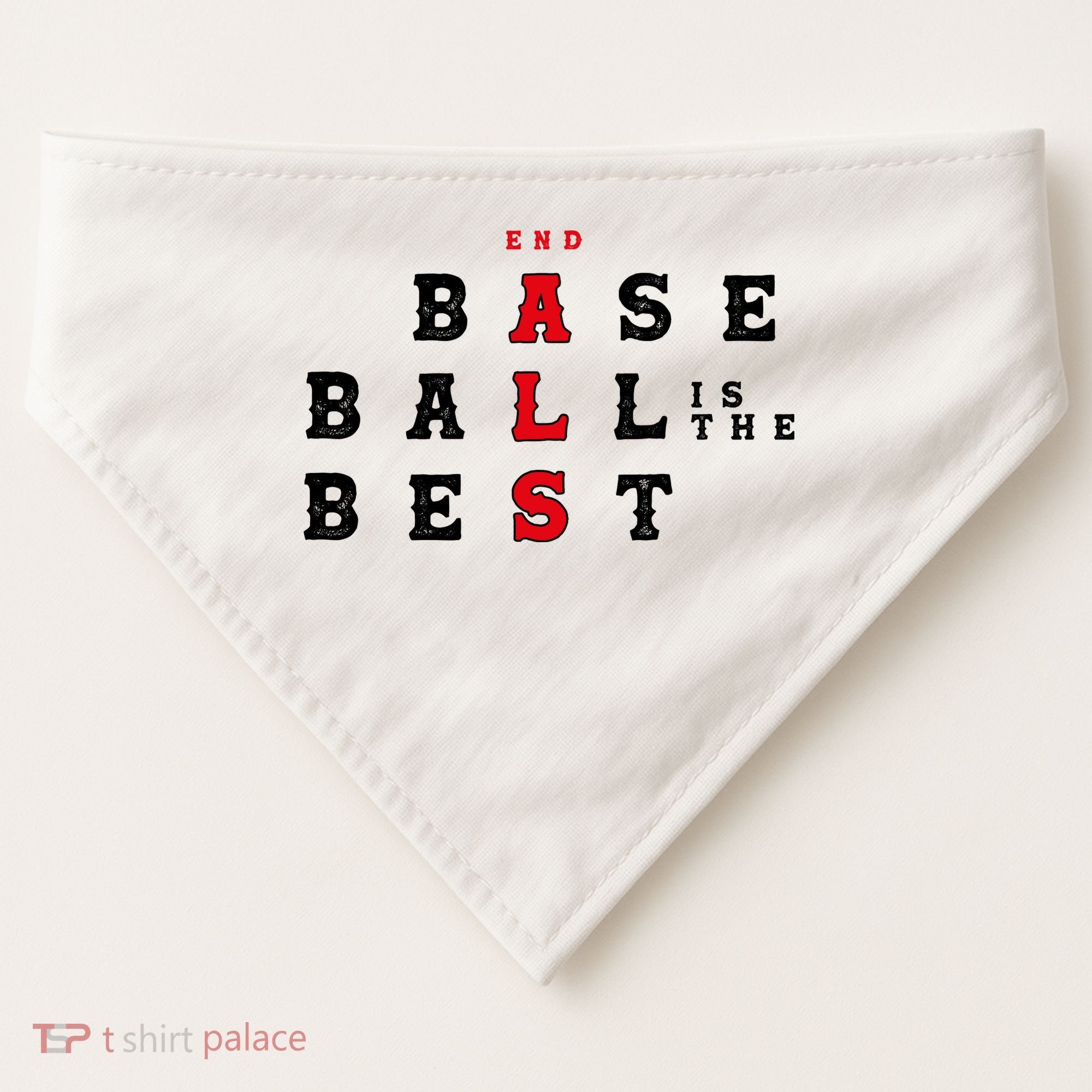 End Als Baseball Is The Best Baseball Lover Baseball Team USA-Made Doggie Bandana