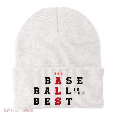 End Als Baseball Is The Best Baseball Lover Baseball Team Beanie