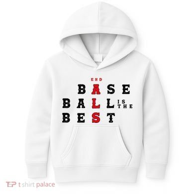 End Als Baseball Is The Best Baseball Lover Baseball Team Kids Hoodie