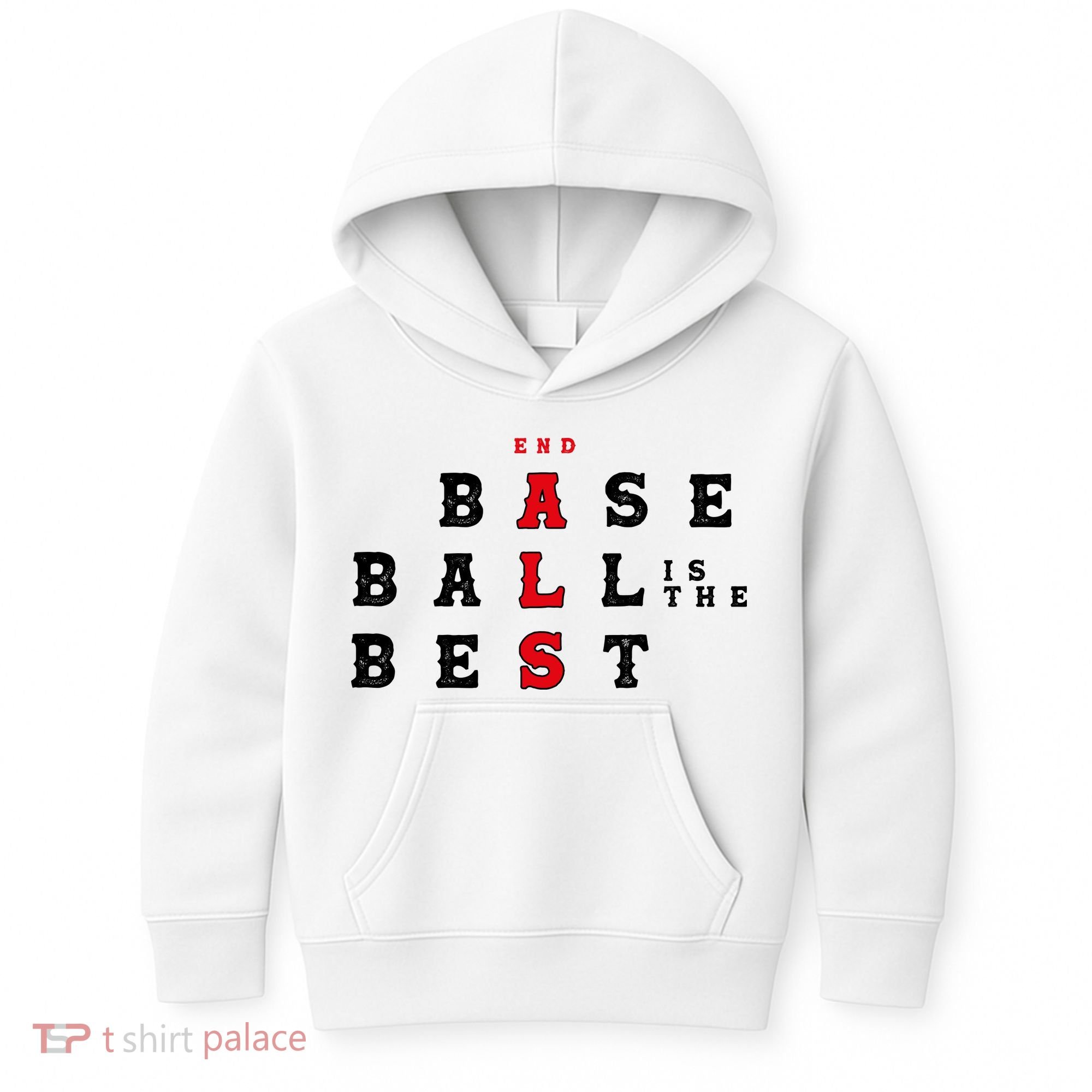 End Als Baseball Is The Best Baseball Lover Baseball Team Kids Hoodie