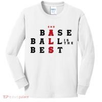 End Als Baseball Is The Best Baseball Lover Baseball Team Kids Long Sleeve Shirt thumb 0