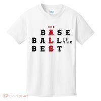 End Als Baseball Is The Best Baseball Lover Baseball Team Kids T-Shirt thumb 0