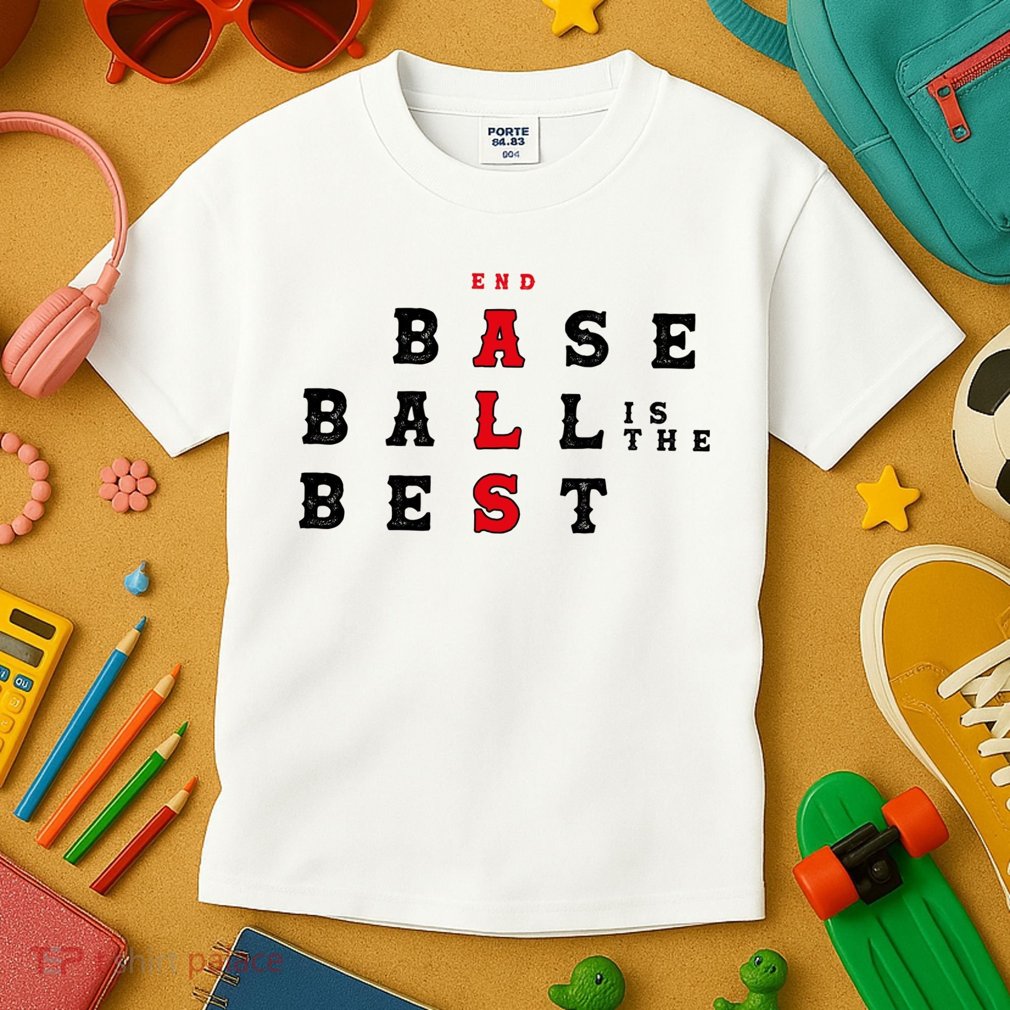 End Als Baseball Is The Best Baseball Lover Baseball Team Kids T-Shirt