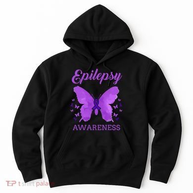 Epilepsy Awareness Butterfly Epilepsy Warrior Hoodie