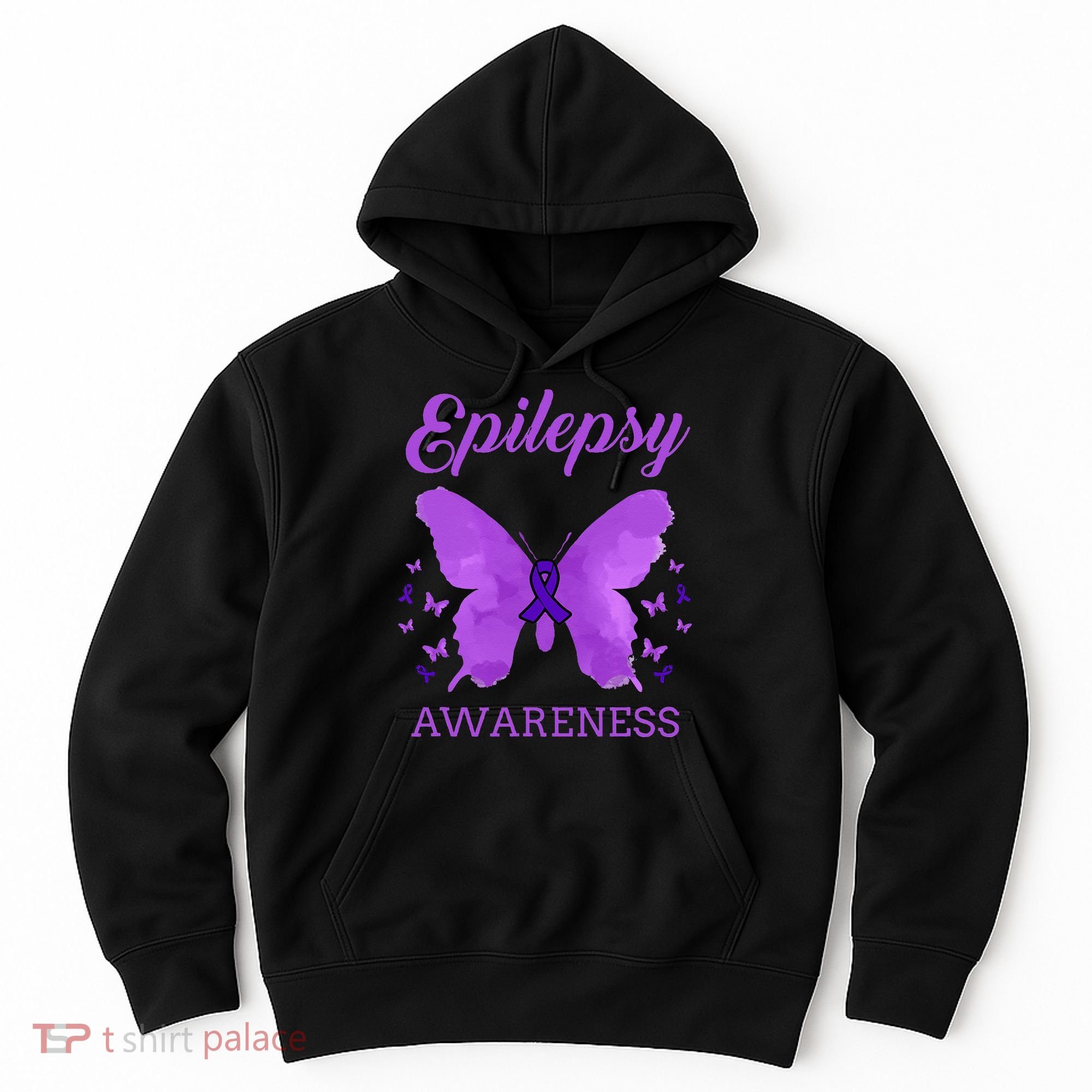 Epilepsy Awareness Butterfly Epilepsy Warrior Hoodie