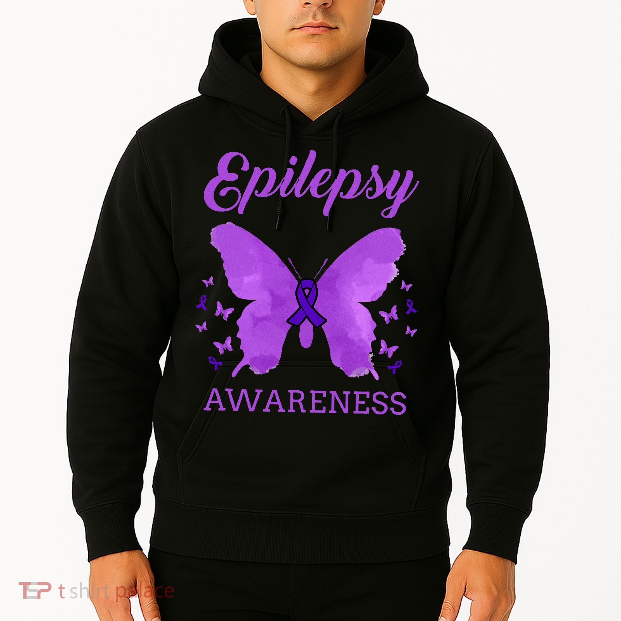 Epilepsy Awareness Butterfly Epilepsy Warrior Hoodie