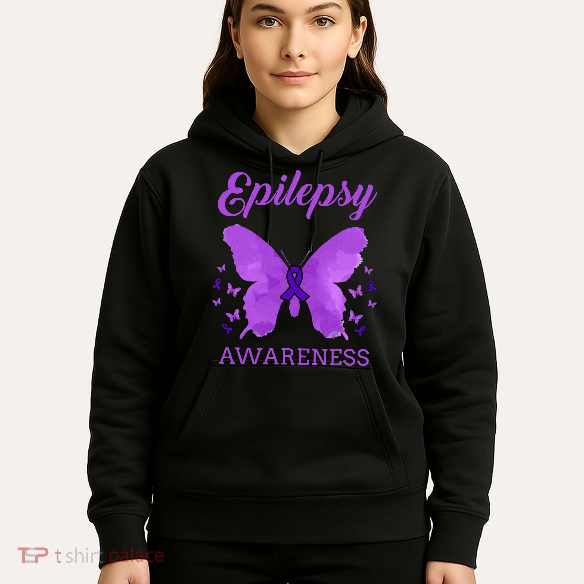 Epilepsy Awareness Butterfly Epilepsy Warrior Hoodie