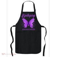 Epilepsy Awareness Butterfly Epilepsy Warrior Apron thumb 0