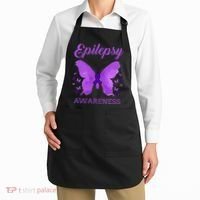 Epilepsy Awareness Butterfly Epilepsy Warrior Apron thumb 2