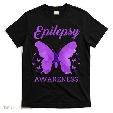 Epilepsy Awareness Butterfly Epilepsy Warrior T-Shirt