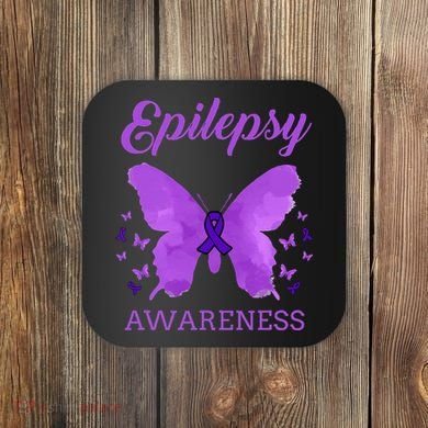 Epilepsy Awareness Butterfly Epilepsy Warrior Coaster