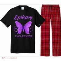 Epilepsy Awareness Butterfly Epilepsy Warrior Pajama Set thumb 0