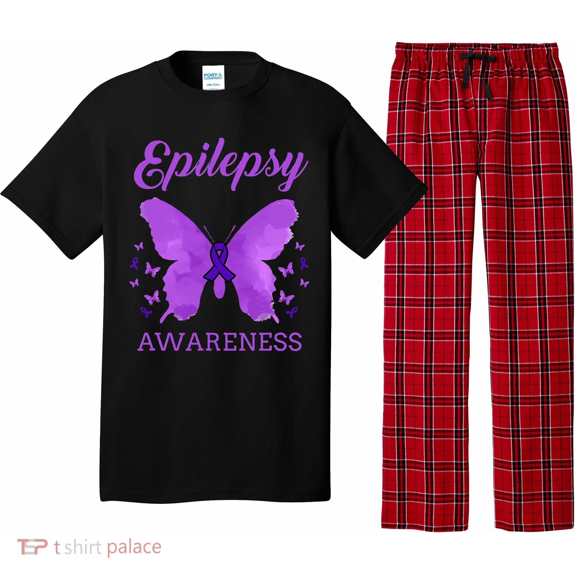 Epilepsy Awareness Butterfly Epilepsy Warrior Pajama Set
