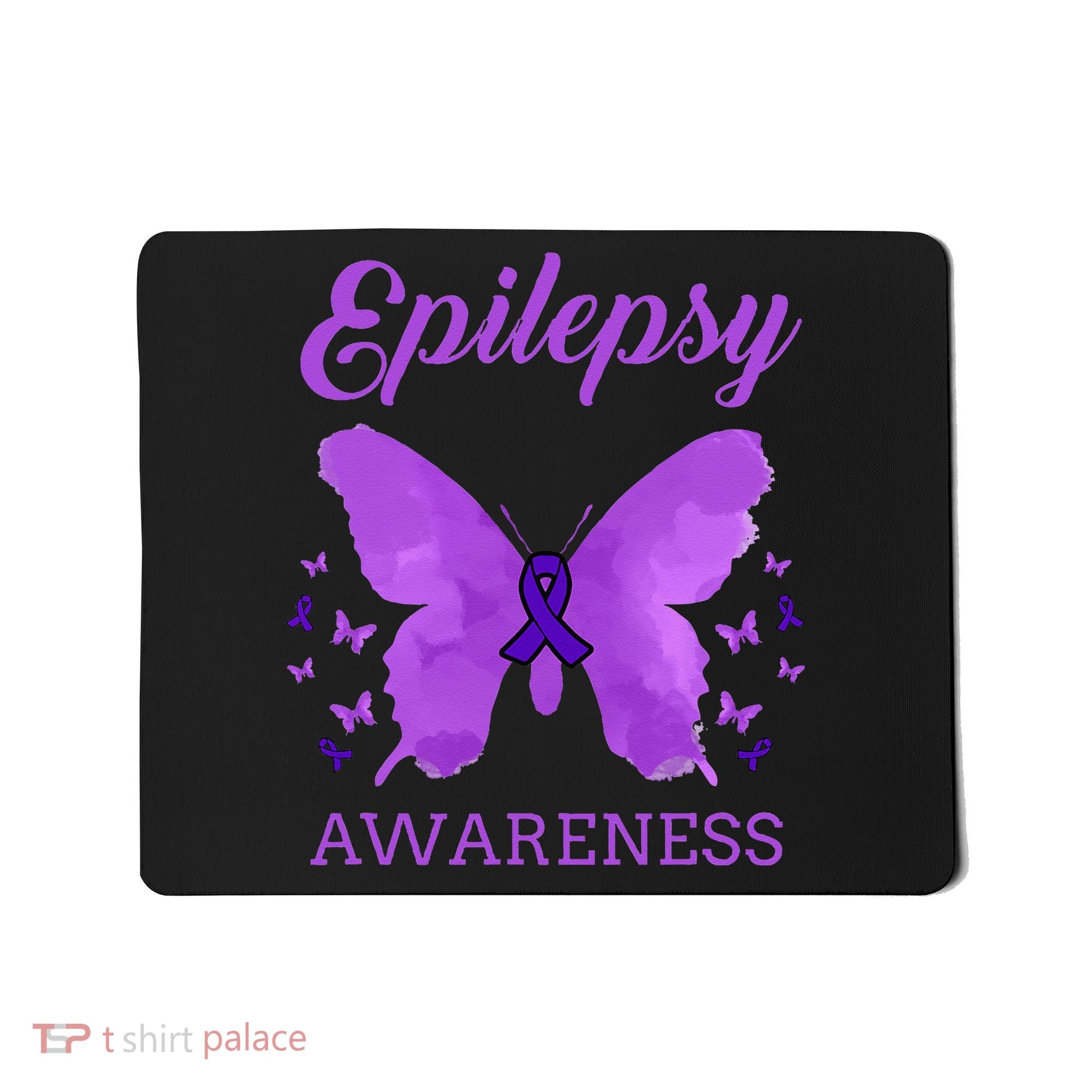 Epilepsy Awareness Butterfly Epilepsy Warrior Mousepad