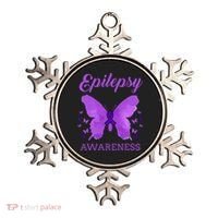 Epilepsy Awareness Butterfly Epilepsy Warrior Ornament thumb 0