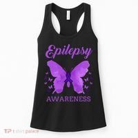 Epilepsy Awareness Butterfly Epilepsy Warrior Women's Tank Top thumb 0