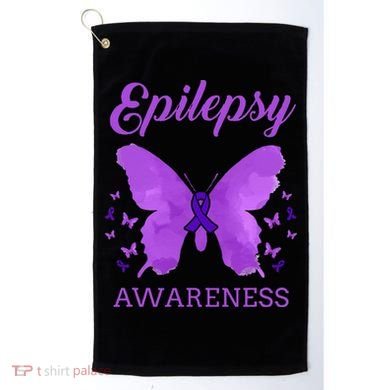 Epilepsy Awareness Butterfly Epilepsy Warrior Golf Towel