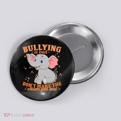Elephant Anti Bullying Awareness Month Button
