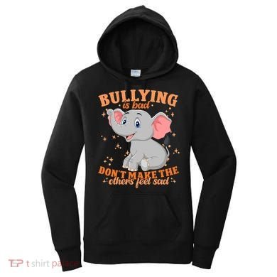 Elephant Anti Bullying Awareness Month Women's Hoodie