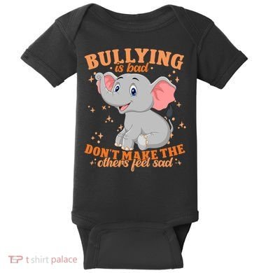 Elephant Anti Bullying Awareness Month Baby Bodysuit