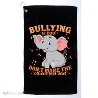 Elephant Anti Bullying Awareness Month Golf Towel thumb 0