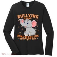 Elephant Anti Bullying Awareness Month Women's Long Sleeve Shirt thumb 0