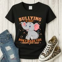 Elephant Anti Bullying Awareness Month Women's T-Shirt thumb 3