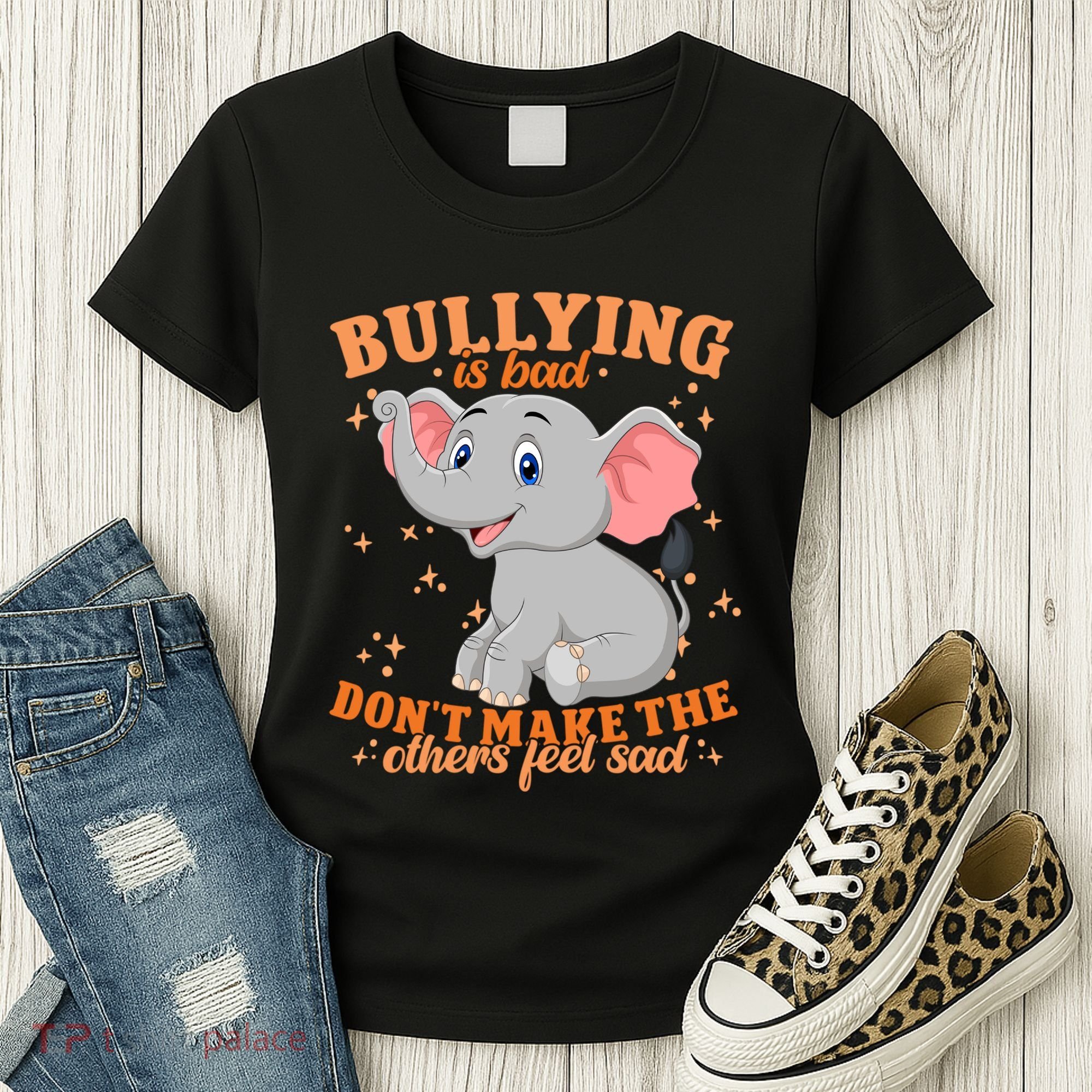 Elephant Anti Bullying Awareness Month Women's T-Shirt
