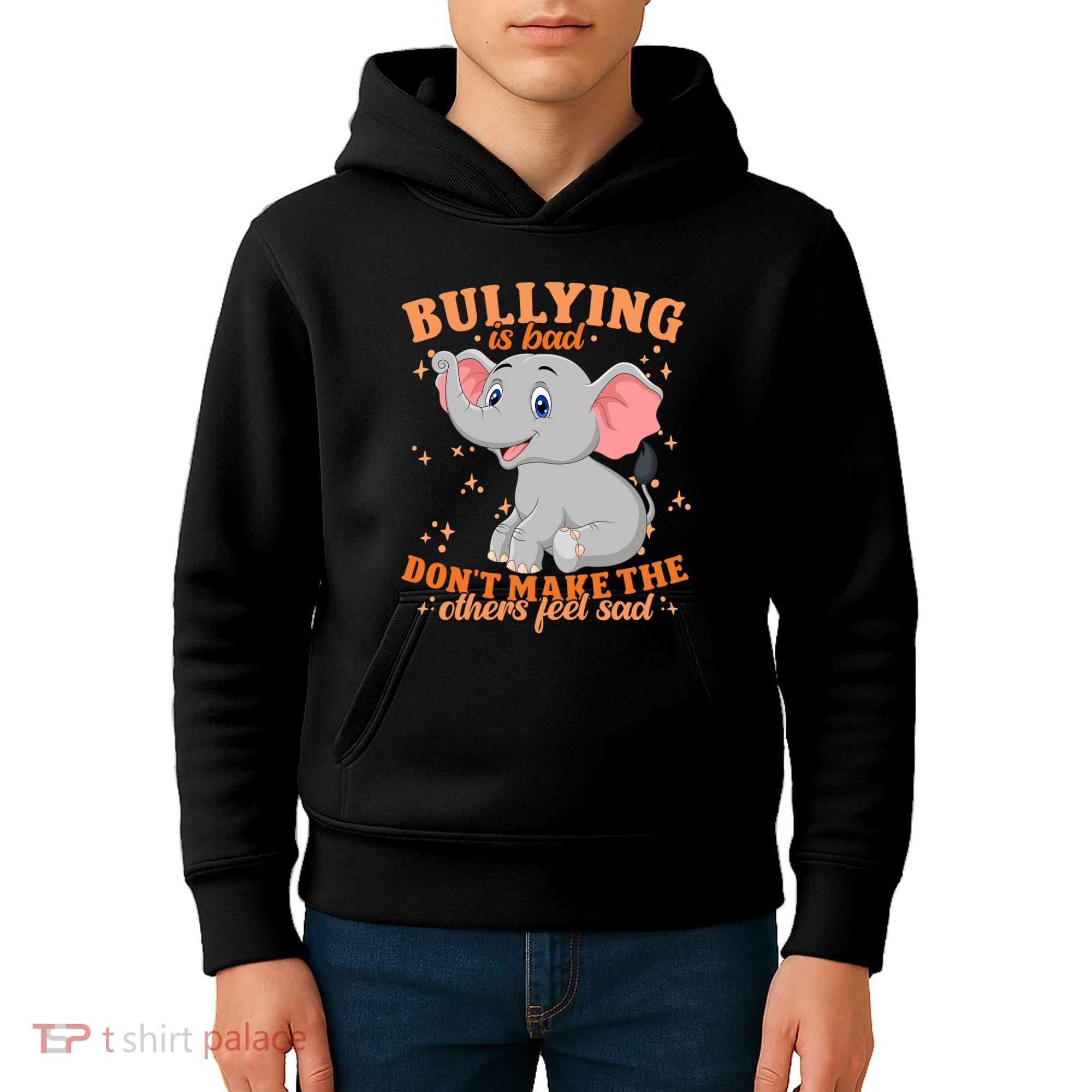 Elephant Anti Bullying Awareness Month Kids Hoodie