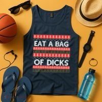 Eat A Bag Of Dicks Ugly Christmas1 Tank Top thumb 4