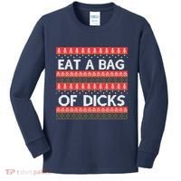 Eat A Bag Of Dicks Ugly Christmas1 Kids Long Sleeve Shirt thumb 0