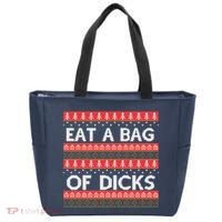 Eat A Bag Of Dicks Ugly Christmas1 Tote Bag thumb 0