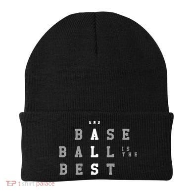 End ALS Baseball Is The Best Baseball Lover Baseball Team Beanie