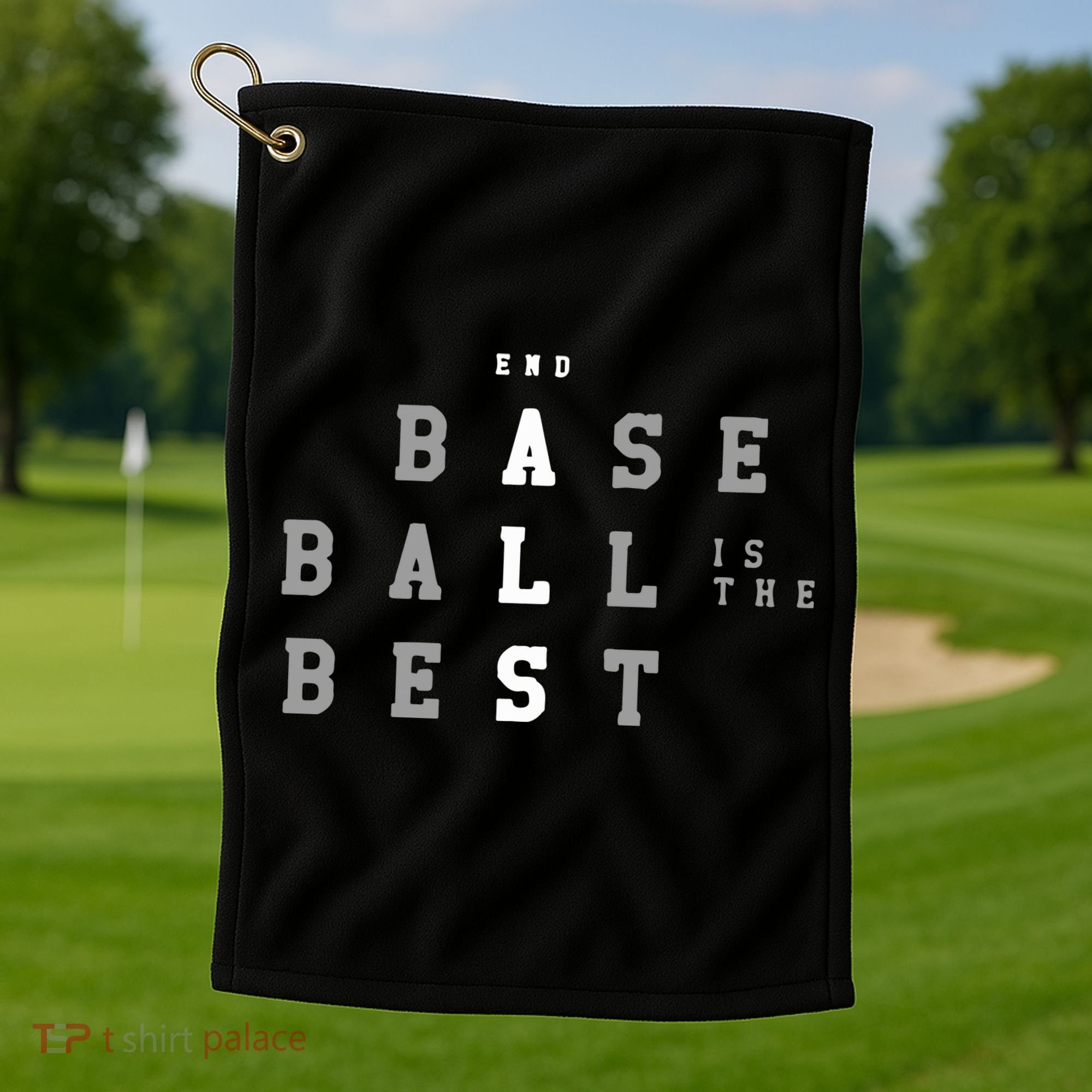 End ALS Baseball Is The Best Baseball Lover Baseball Team Golf Towel