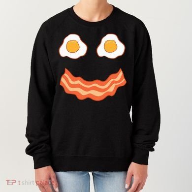 Egg And Bacon Egg And Bacon Face Brunch Breakfast Women's Sweatshirt