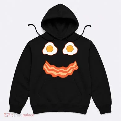 Egg And Bacon Egg And Bacon Face Brunch Breakfast Hoodie