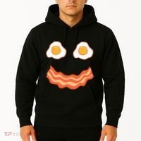 Egg And Bacon Egg And Bacon Face Brunch Breakfast Hoodie thumb 2