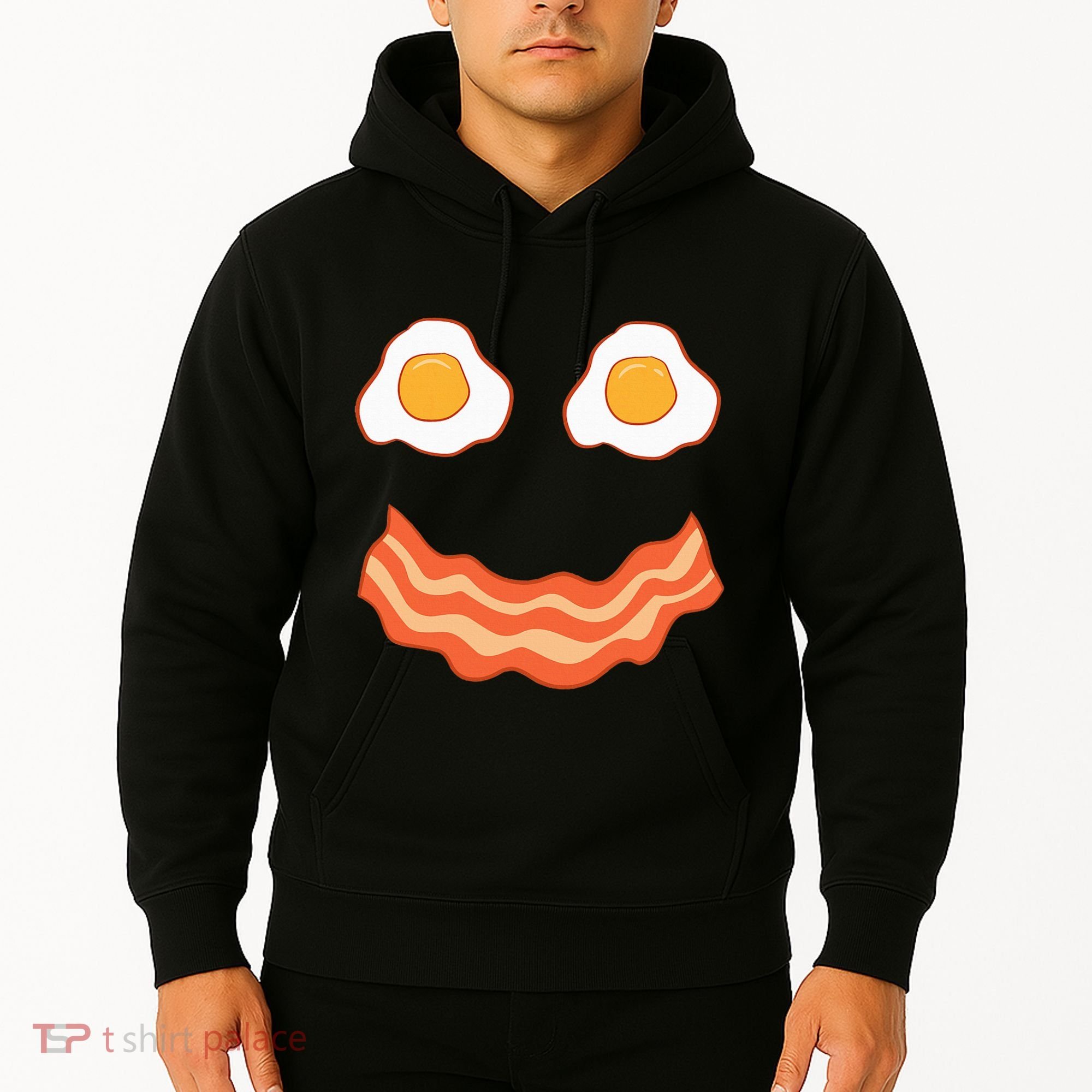 Egg And Bacon Egg And Bacon Face Brunch Breakfast Hoodie