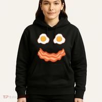 Egg And Bacon Egg And Bacon Face Brunch Breakfast Hoodie thumb 5
