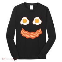 Egg And Bacon Egg And Bacon Face Brunch Breakfast Long Sleeve Shirt thumb 0