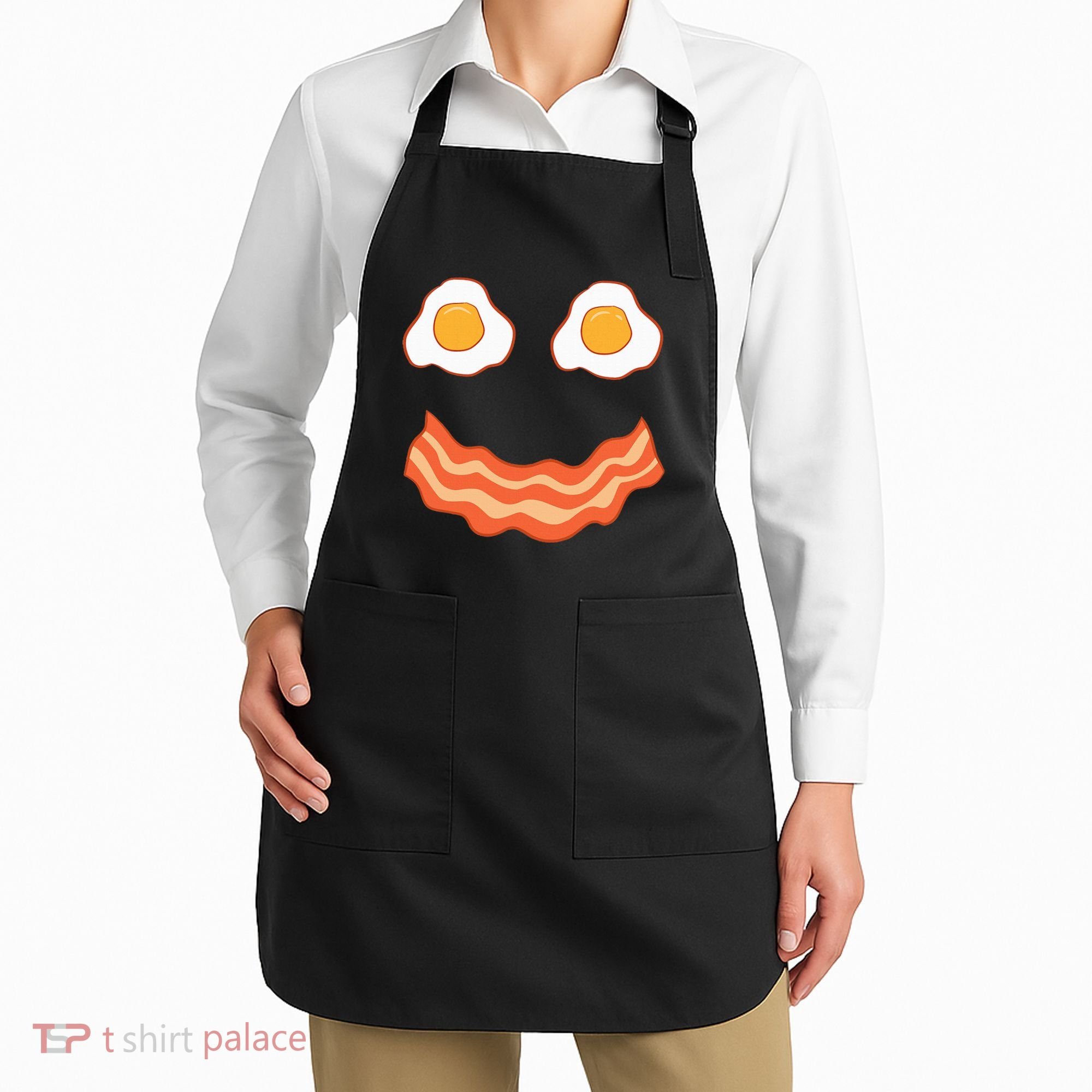 Egg And Bacon Egg And Bacon Face Brunch Breakfast Apron
