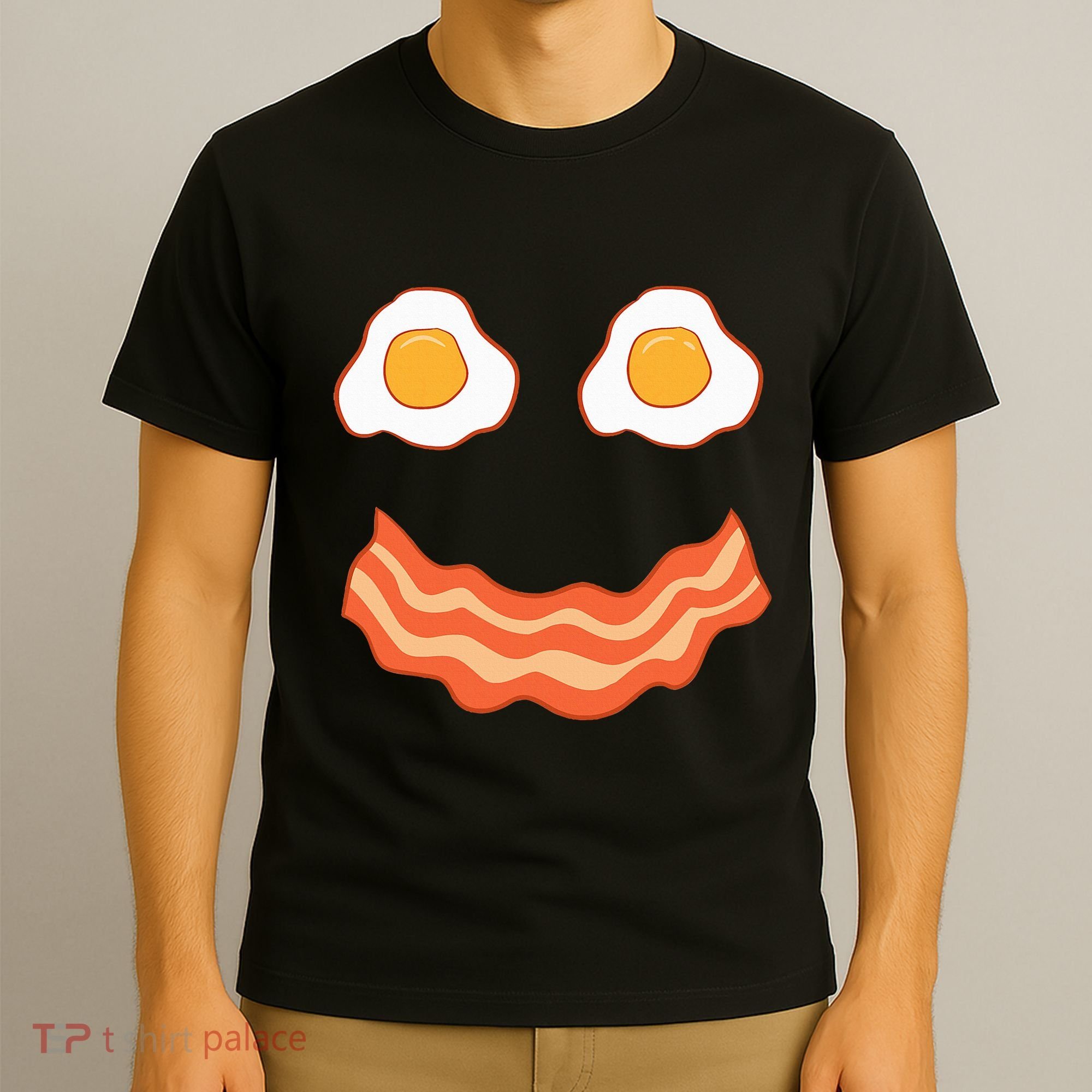 Egg And Bacon Egg And Bacon Face Brunch Breakfast T-Shirt