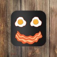 Egg And Bacon Egg And Bacon Face Brunch Breakfast Coaster thumb 0