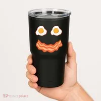 Egg And Bacon Egg And Bacon Face Brunch Breakfast Tumbler thumb 2