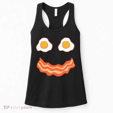Egg And Bacon Egg And Bacon Face Brunch Breakfast Women's Tank Top