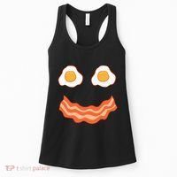 Egg And Bacon Egg And Bacon Face Brunch Breakfast Women's Tank Top thumb 0